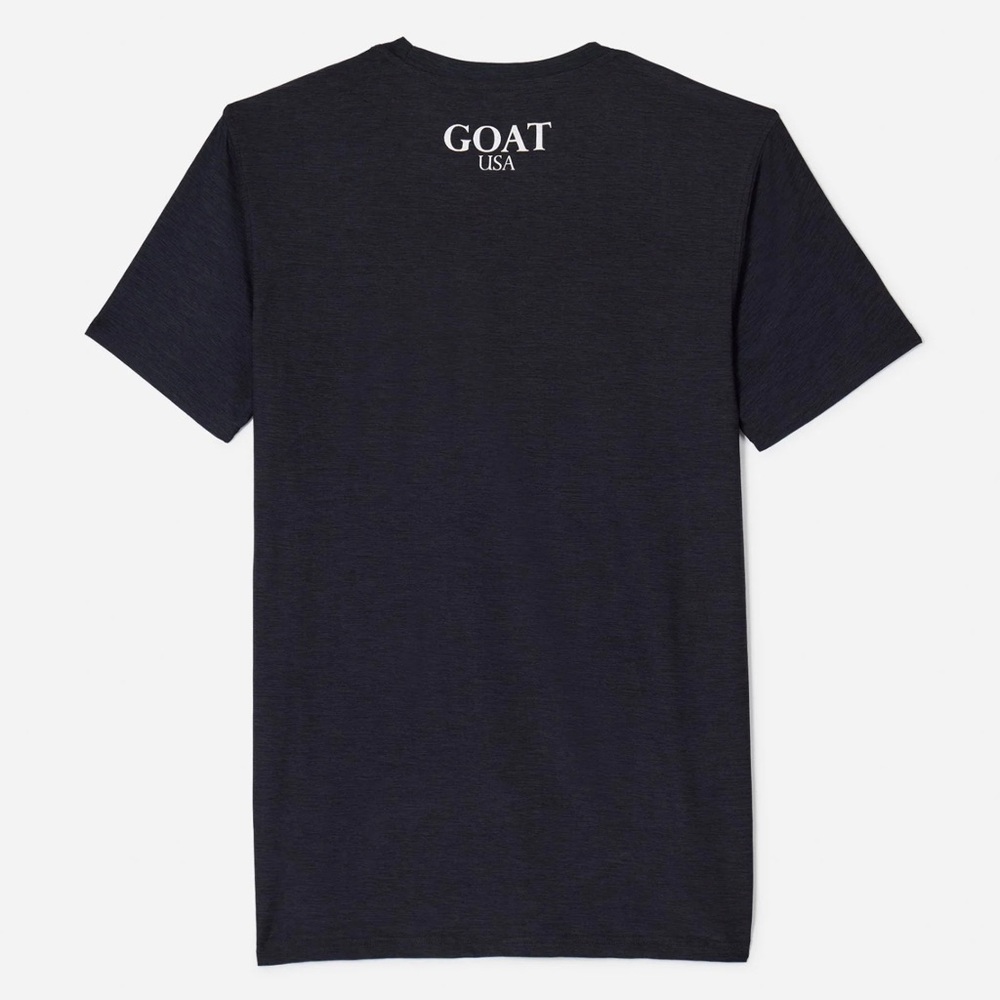 GOAT USA Men's Dark Gray Short Sleeve Tee